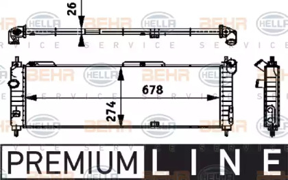 Теплообменник BEHR HELLA SERVICE 8MK 376 713-571