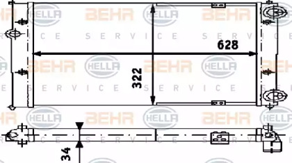 Теплообменник BEHR HELLA SERVICE 8MK 376 713-734