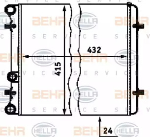 Теплообменник BEHR HELLA SERVICE 8MK 376 713-774