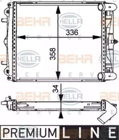 Теплообменник BEHR HELLA SERVICE 8MK 376 713-791