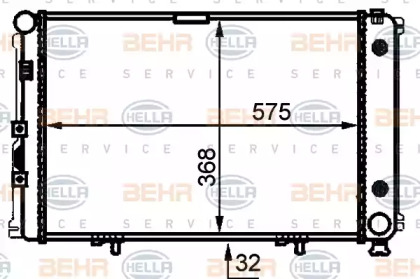 Теплообменник BEHR HELLA SERVICE 8MK 376 714-011