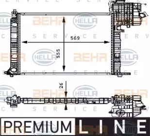 Теплообменник BEHR HELLA SERVICE 8MK 376 714-321