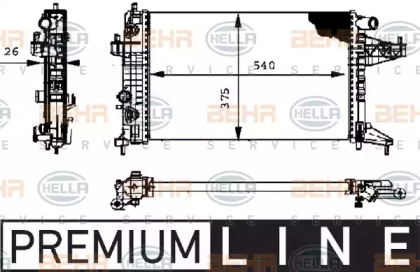 Теплообменник BEHR HELLA SERVICE 8MK 376 714-351