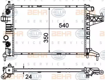 Теплообменник BEHR HELLA SERVICE 8MK 376 714-374