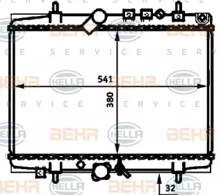 Теплообменник BEHR HELLA SERVICE 8MK 376 714-431