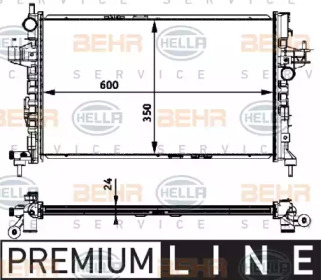 Теплообменник BEHR HELLA SERVICE 8MK 376 715-321