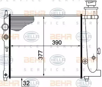 Теплообменник BEHR HELLA SERVICE 8MK 376 715-391