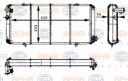 Теплообменник BEHR HELLA SERVICE 8MK 376 715-421