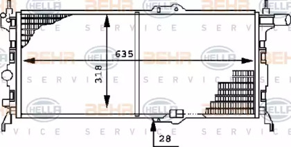 Теплообменник BEHR HELLA SERVICE 8MK 376 715-691