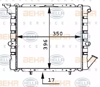 Теплообменник BEHR HELLA SERVICE 8MK 376 716-051