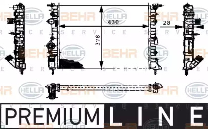 Теплообменник BEHR HELLA SERVICE 8MK 376 716-161