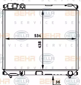 Теплообменник BEHR HELLA SERVICE 8MK 376 716-441