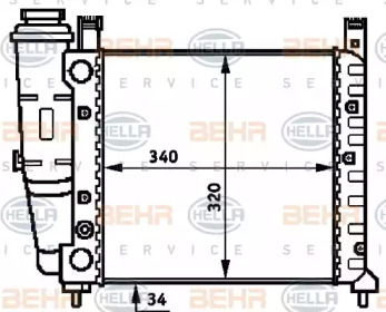 Теплообменник BEHR HELLA SERVICE 8MK 376 716-711