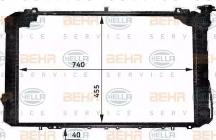 Теплообменник BEHR HELLA SERVICE 8MK 376 717-141