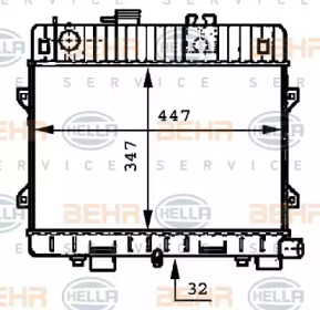 Теплообменник BEHR HELLA SERVICE 8MK 376 717-191