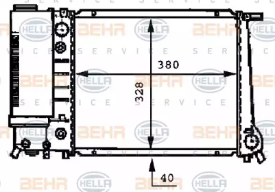 Теплообменник BEHR HELLA SERVICE 8MK 376 717-201