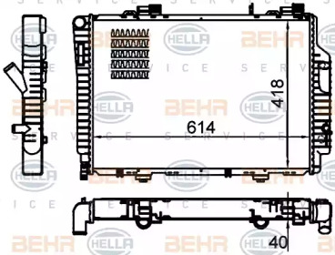 Теплообменник BEHR HELLA SERVICE 8MK 376 717-264