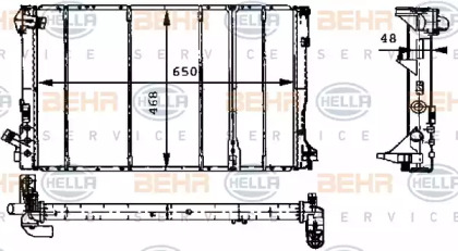 Теплообменник BEHR HELLA SERVICE 8MK 376 717-381