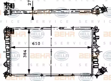 Теплообменник BEHR HELLA SERVICE 8MK 376 717-481