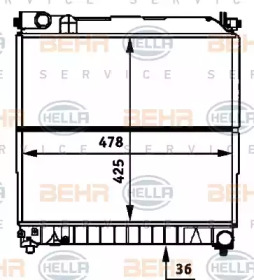 Теплообменник BEHR HELLA SERVICE 8MK 376 717-681