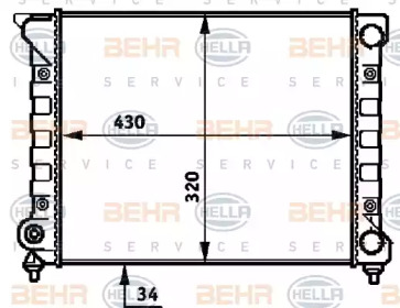 Теплообменник BEHR HELLA SERVICE 8MK 376 718-074