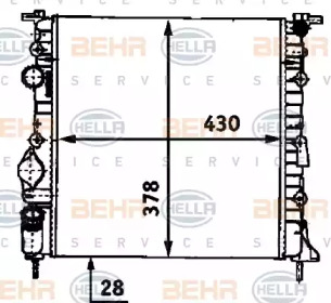 Теплообменник BEHR HELLA SERVICE 8MK 376 718-271