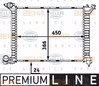 Теплообменник BEHR HELLA SERVICE 8MK 376 718-341