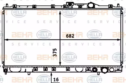 Теплообменник BEHR HELLA SERVICE 8MK 376 718-391