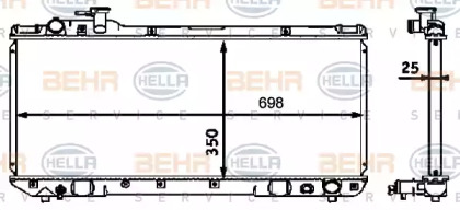 Теплообменник BEHR HELLA SERVICE 8MK 376 718-451