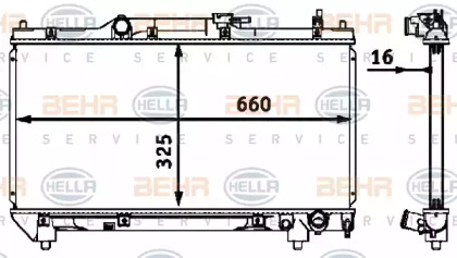 Теплообменник BEHR HELLA SERVICE 8MK 376 718-481