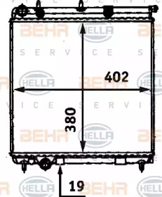 Теплообменник BEHR HELLA SERVICE 8MK 376 718-634