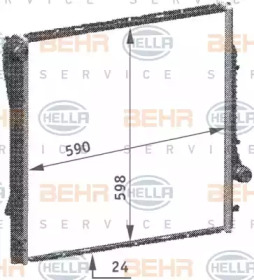 Теплообменник BEHR HELLA SERVICE 8MK 376 718-774