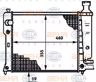 Теплообменник BEHR HELLA SERVICE 8MK 376 719-571