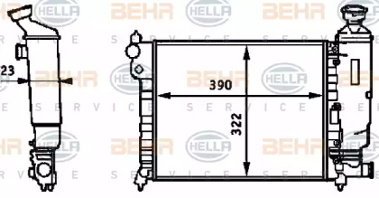 Теплообменник BEHR HELLA SERVICE 8MK 376 720-001