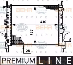 Теплообменник BEHR HELLA SERVICE 8MK 376 720-011