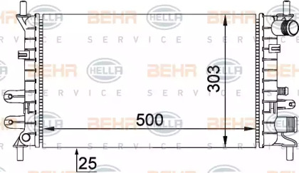 Теплообменник BEHR HELLA SERVICE 8MK 376 720-191