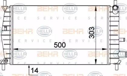 Теплообменник BEHR HELLA SERVICE 8MK 376 720-261