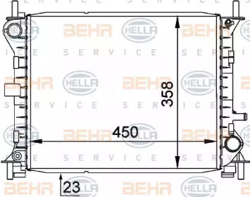 Теплообменник BEHR HELLA SERVICE 8MK 376 720-281