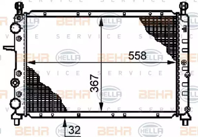 Теплообменник BEHR HELLA SERVICE 8MK 376 720-321