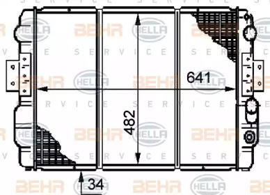 Теплообменник BEHR HELLA SERVICE 8MK 376 720-361