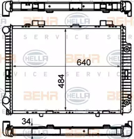 Теплообменник BEHR HELLA SERVICE 8MK 376 720-381