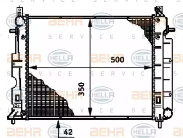 Теплообменник BEHR HELLA SERVICE 8MK 376 720-661