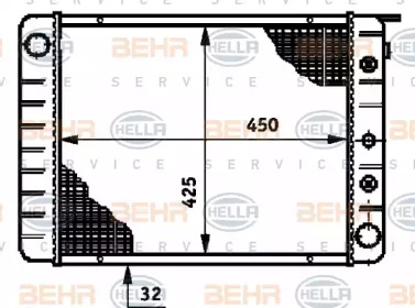 Теплообменник BEHR HELLA SERVICE 8MK 376 720-691