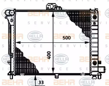 Теплообменник BEHR HELLA SERVICE 8MK 376 720-781