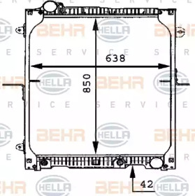 Теплообменник BEHR HELLA SERVICE 8MK 376 721-181