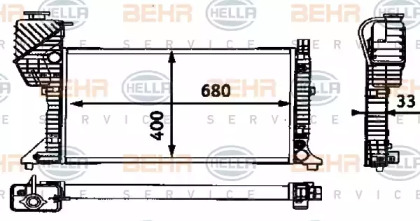 Теплообменник BEHR HELLA SERVICE 8MK 376 721-204