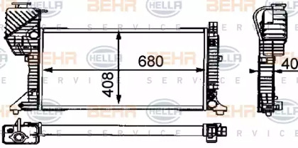 Теплообменник BEHR HELLA SERVICE 8MK 376 721-434