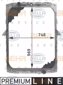 Теплообменник BEHR HELLA SERVICE 8MK 376 721-511