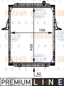 Теплообменник BEHR HELLA SERVICE 8MK 376 721-641