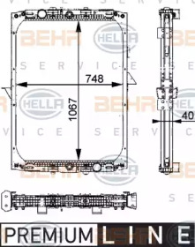 Теплообменник BEHR HELLA SERVICE 8MK 376 722-281